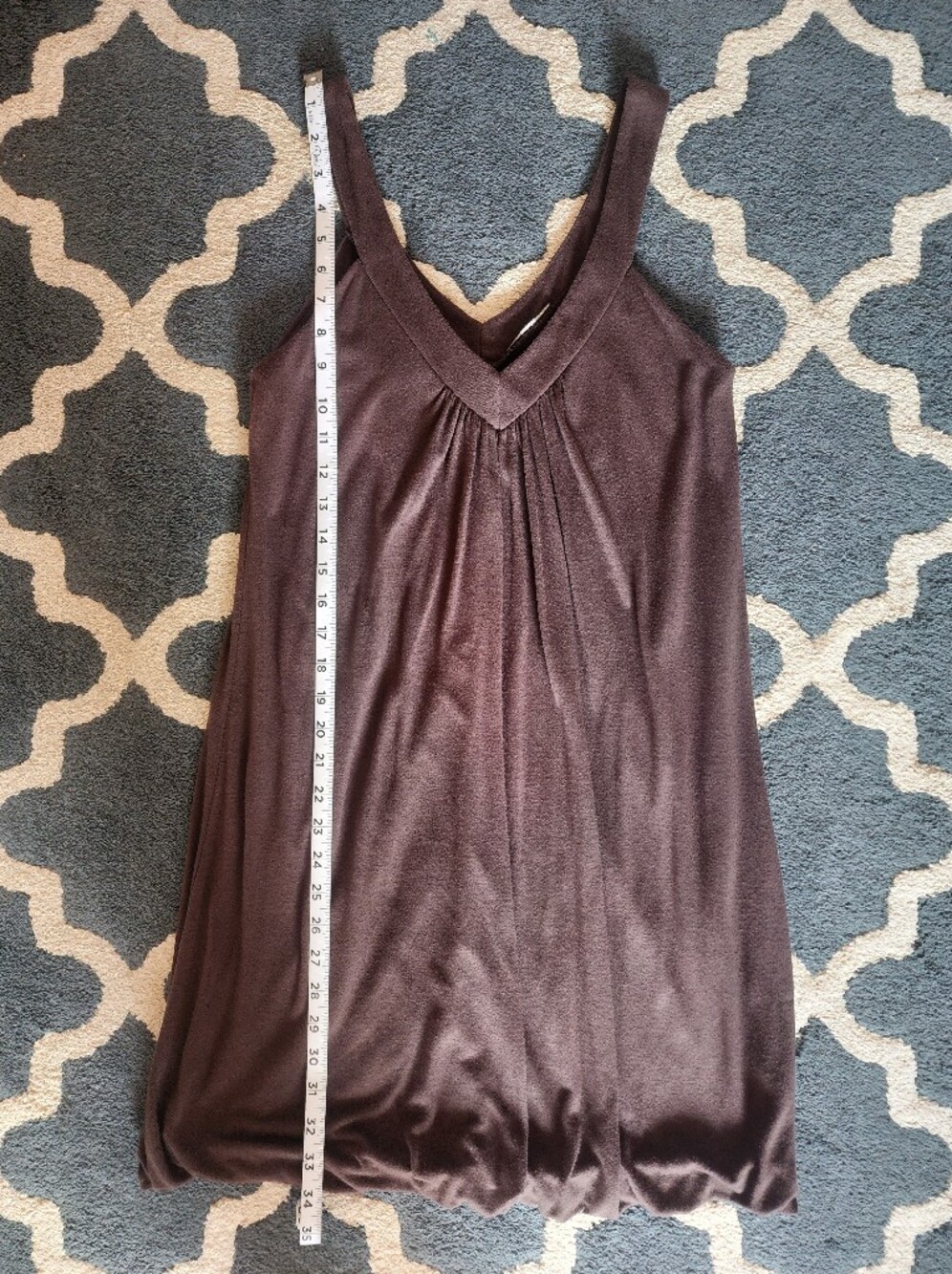 Soprano Chocolate Brown Knit Sleeveless Top